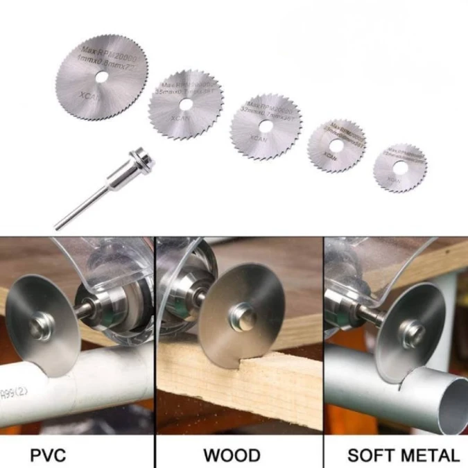 Jeu de 5 mini disque pour outil rotatif 22-44mm – Image 4