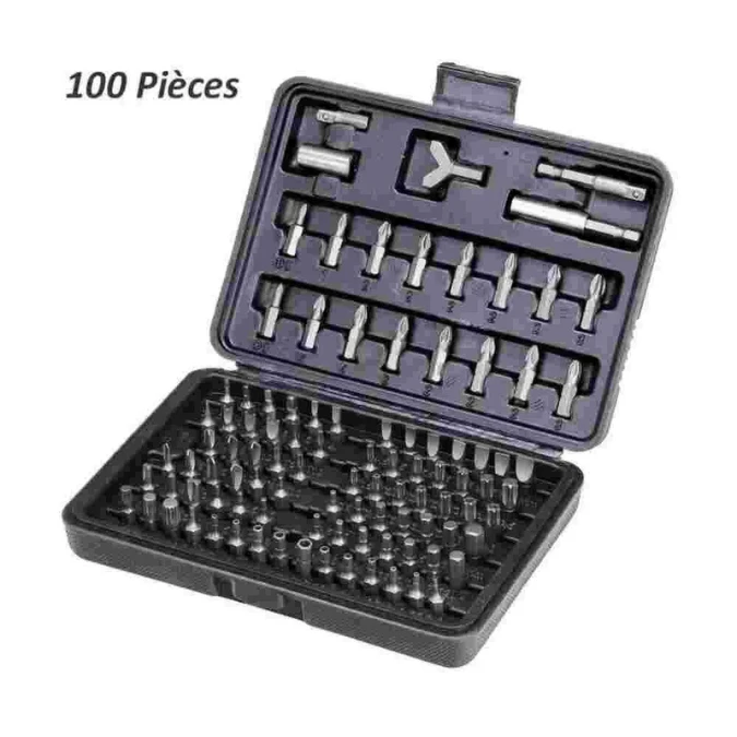 Jeu d’Embouts de Vissage 100 Pièces CROWN – Image 2