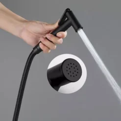 Alternative view of Kit Douchette WC Noir en Acier Inoxydable