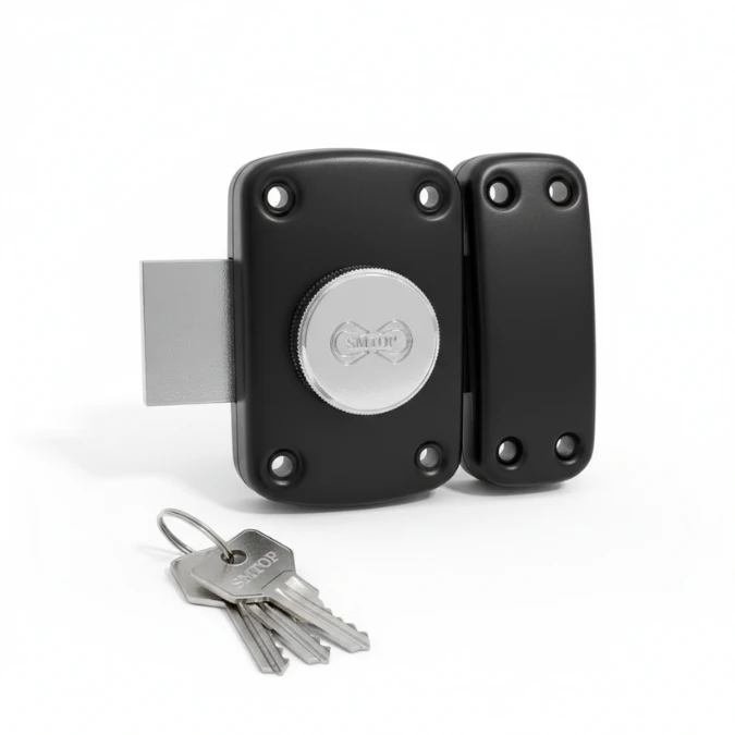 Verrou de Sûreté à Bouton SMTOP SM 55 B-N | Acier & Cylindre Laiton