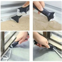 Alternative view of Outil de Calfeutrage Multifonctionnel 3-en-1 | Lisseur & Grattoir Silicone