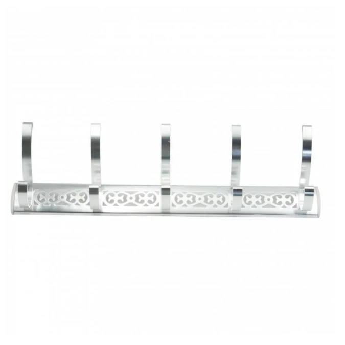 Porte-Manteau 5 Têtes Chromé Double Crochet – Image 3