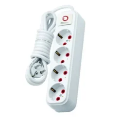 Alternative view of Rallonge Multiprise 4 Prises 16A avec Interrupteur – 2 m