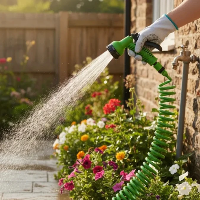 Tuyau d’Arrosage Spirale 15 m avec Pistolet Multijets BETTRO – Image 3