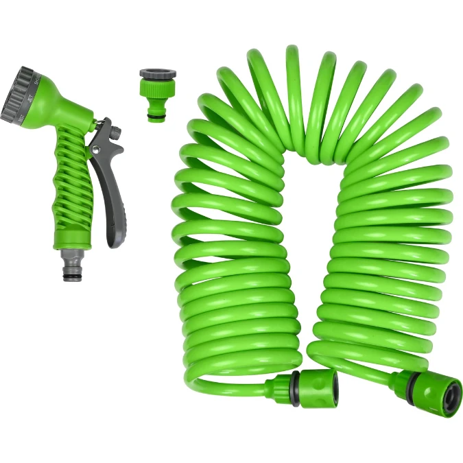 Tuyau d’Arrosage Spirale 15 m avec Pistolet Multijets BETTRO – Image 2