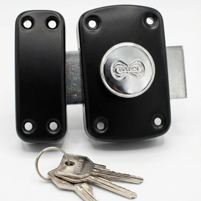 Verrou de Sûreté à Bouton SMTOP SM 55 B-N | Acier & Cylindre Laiton – Image 3