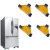 Support Frigo Réglable – Lot de 4 avec Roulettes Antidérapantes