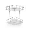 Étagère d’Angle Murale de Douche – 2 Niveaux en Aluminium